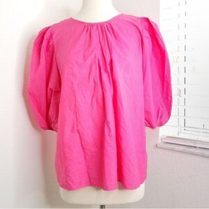 NEW H&M Hot Pink Bow Back Blouse